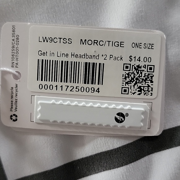 NWT Lululemon Get in Line Headband 3 set of 2 Pack - 6 total